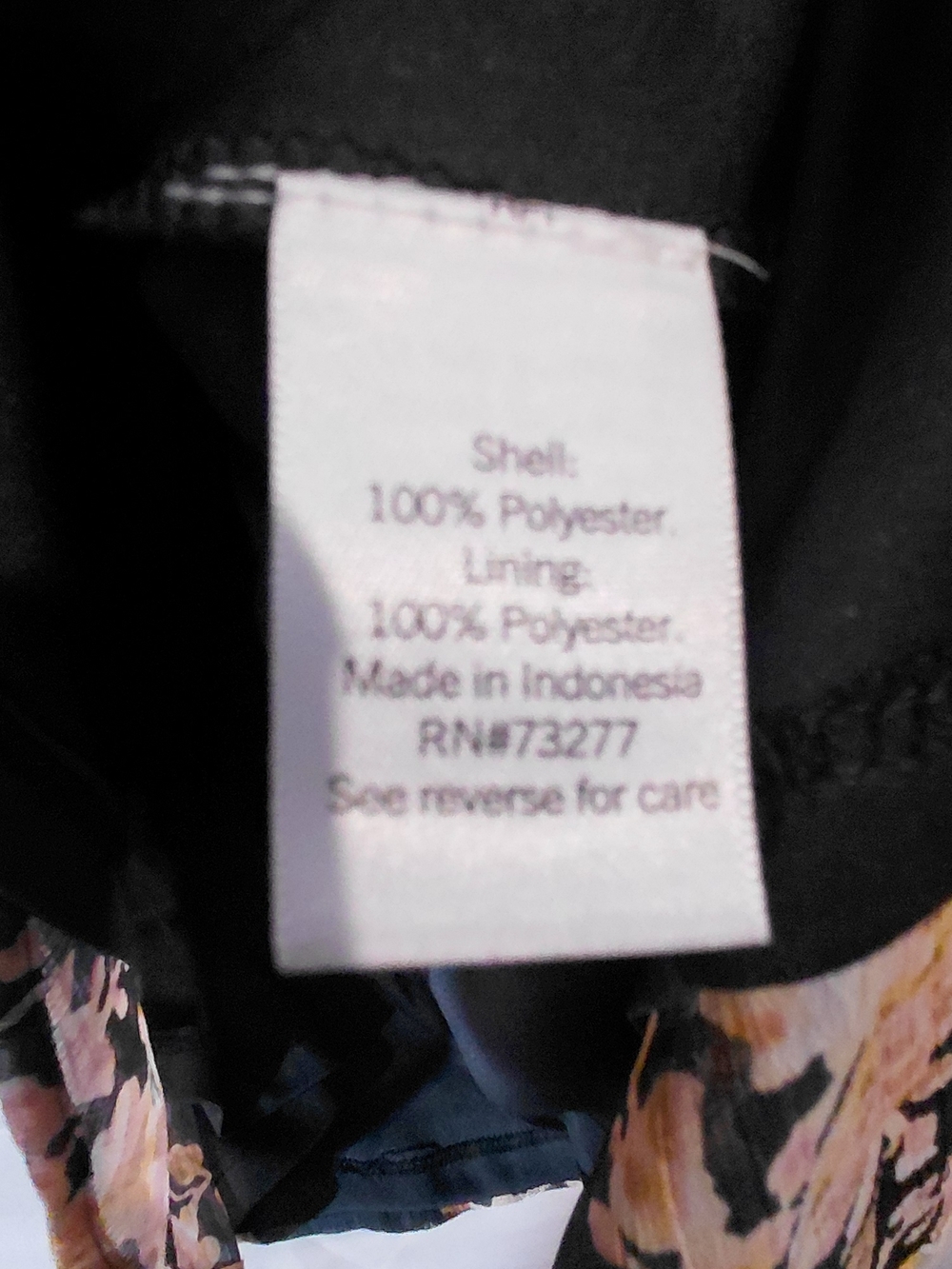 LC Lauren Conrad Black Floral Blouse with Pink & Cream Blooms - Picture 9 of 15